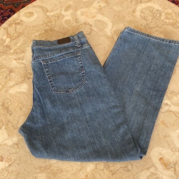 Lee Relaxed Straight Leg Jeans 16 Short - Picture 8 of 15